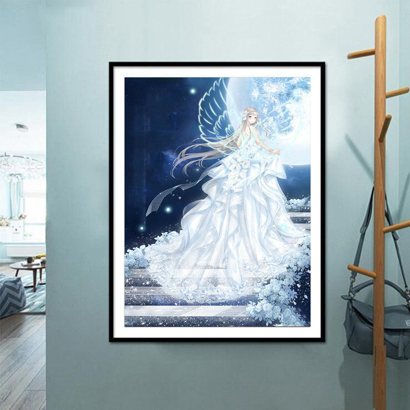 带框钻石画卧室小公主卡通动漫钻石绣十字绣满钻新款砖石绣配画框,淘宝优惠券,粉丝福利购,淘宝优惠卷