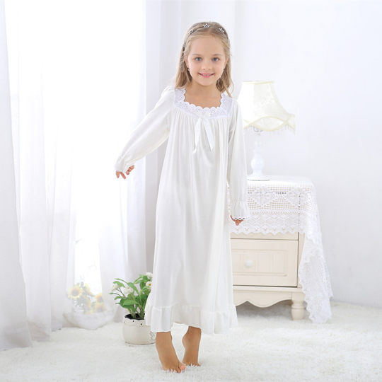 Girls' clothing, baby girls' long-sleeved European and American pajama tops