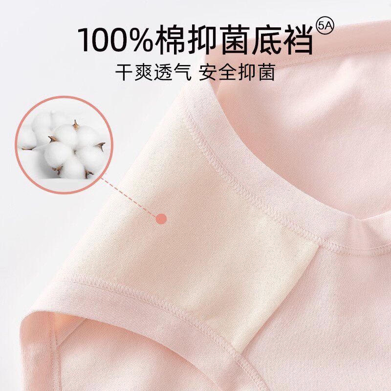 富妮来纯棉女士新款里裆抑菌三角裤 富妮来女三角裤