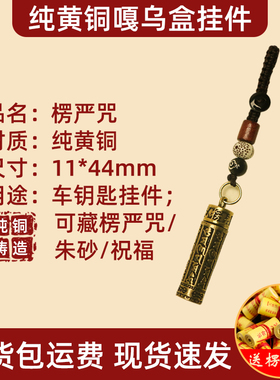 嘎乌盒纯黄铜吊坠男女通用转运