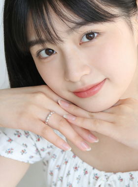 日韩轻奢仿珍珠爱心蝴蝶结戒指