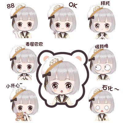 动态表情包q版卡通头像人物企业漫画形象设计真人照片手绘定制作 虎窝淘