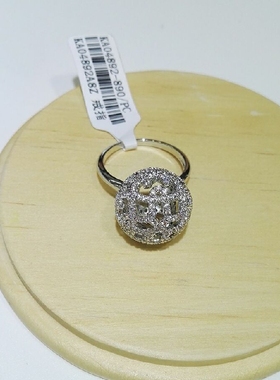 无敌锆石时尚夸张水晶球七夕戒指