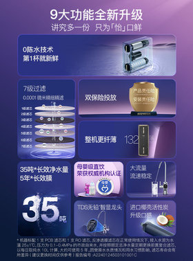 怡口RO反渗透净水器水星鲜养PRO