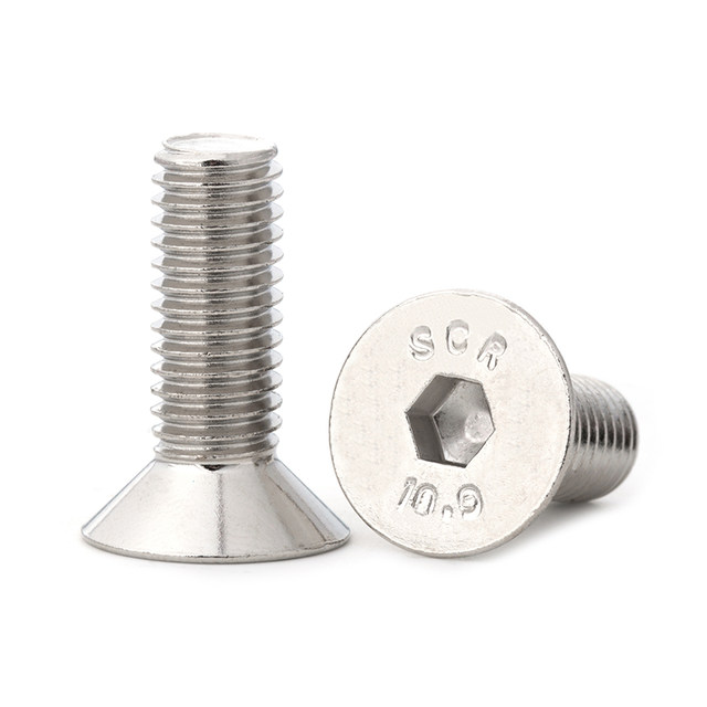 10.9 grade nickel-plated countersunk head hexagon