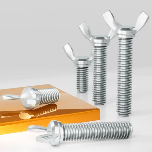 Железная оцинкованная бабочка ручной стройной винтовой диск тип винта yuanbao bolt wint wint m345m6m8m10m12