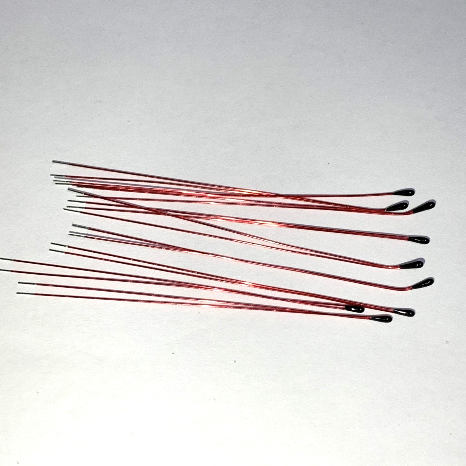 ntc热敏电阻漆包线mf52b 103f3470 10k 1% 5%红线150mm温度传感器