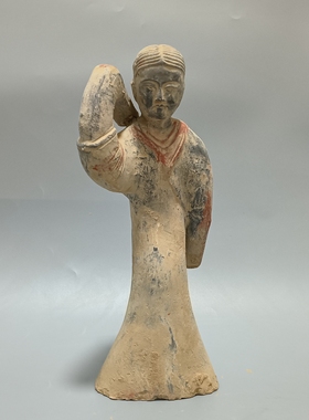 汉代舞袖俑陶土雕塑摆件酒店装饰