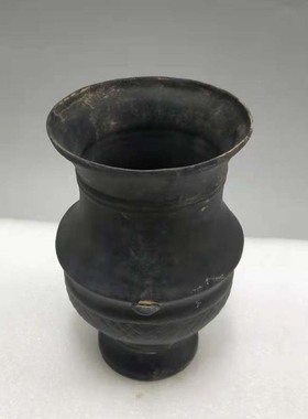 龙山文化黑陶杯仿古陶器蛋壳陶