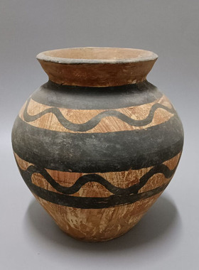 马家窑彩陶陶罐陶器摆件艺术品