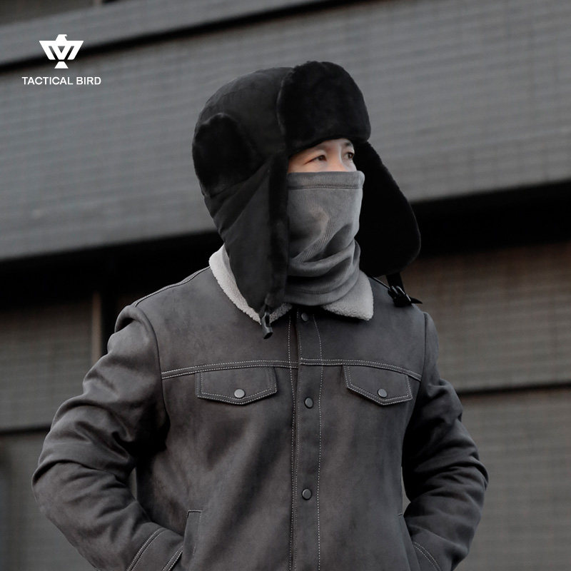 战术鸟冬季加绒加厚雷锋帽男大头围保暖棉帽子加大码保安护耳防风,淘宝优惠券,粉丝福利购,淘宝优惠卷