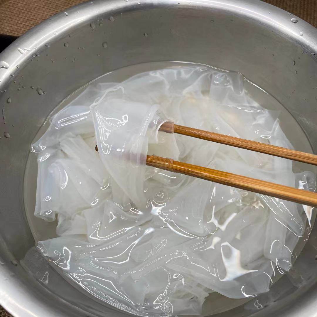 河南商丘豫东特产纯绿豆粉皮 凉拌炖肉 纯手工制作 虞城特产 包邮 - 图1