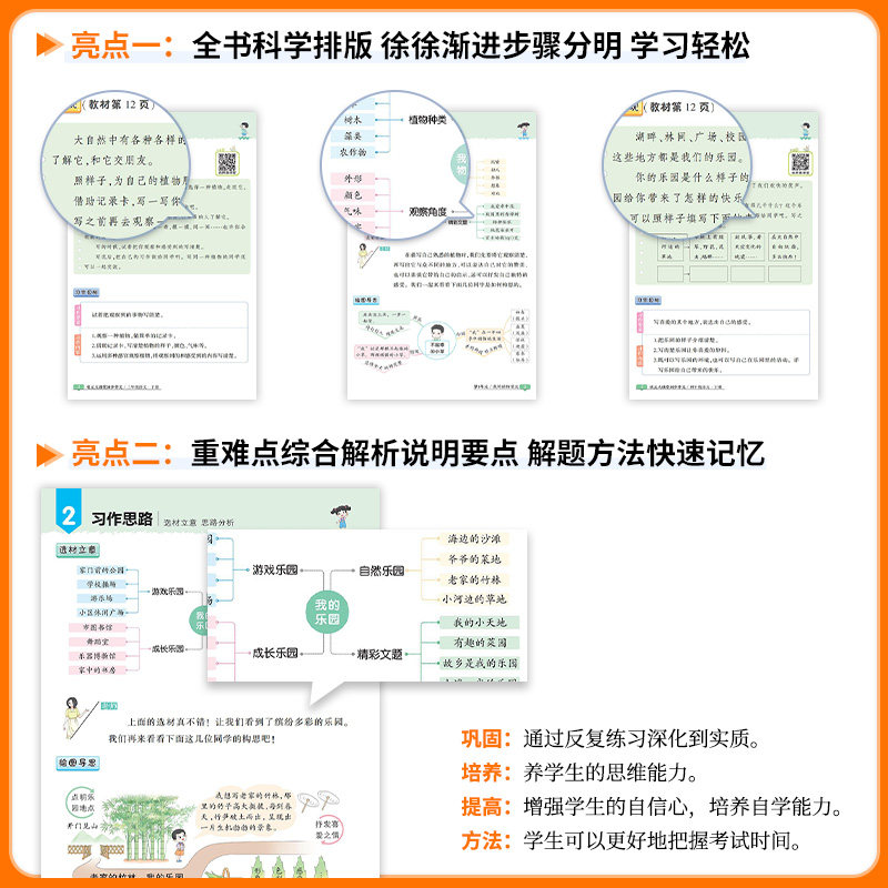 2026新版状元大课堂同步作文一二四五三六年级上册下册人教版部编版小学语文教材同步看图写话习作写作素材作文起步入门范文大全