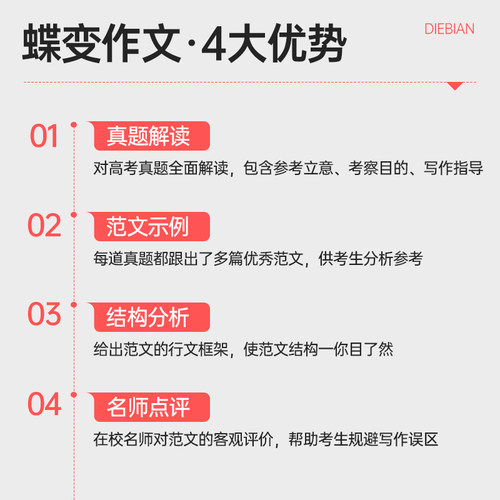 2024版蝶变高考满分作文版2024高考语文真题满分范文选高中语文专项训练辅导精选议论文记叙文技巧必备指导书籍高中作文写作资料-图0