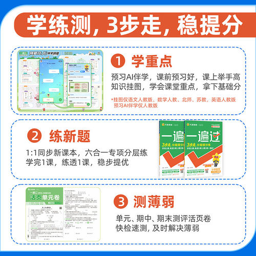 2026小学一遍过人教版一二三四五六年级上册下册语文数学英语全套人教版北师大苏教版同步训练练习册必刷题典中点课堂笔记教材帮 - 图0