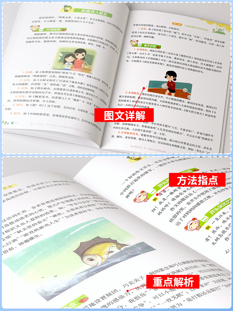 易佰作文 名师优选 小学生优秀作文一本全 语文同步作文书辅导大全三年级四年级五六年级3456年级满分优秀写作素材 - 图1