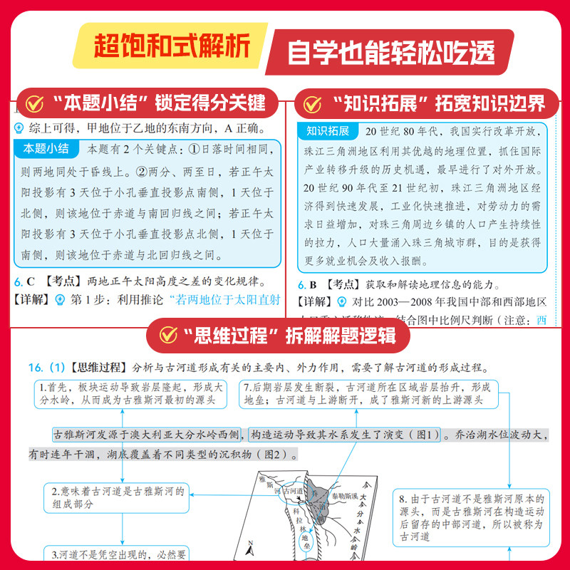 育甲2027版高考地理真题分类全刷1000题高中地理教辅高考一轮二轮复习资料高考地理必刷题地理知识点总结新教材全国通用