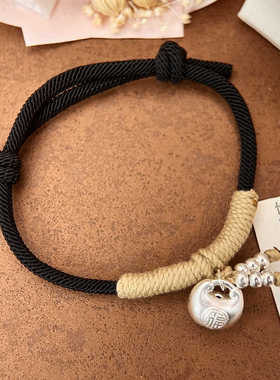 小胖福男女士同款手绳999纯银