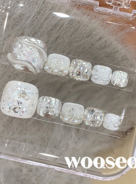 夏天超火巨显白正流行成品甲片
