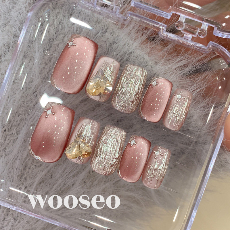 猫眼穿戴甲短款纯手工高级感指甲贴片高级感2026新款爆款穿戴美甲,淘宝优惠券,粉丝福利购,淘宝优惠卷