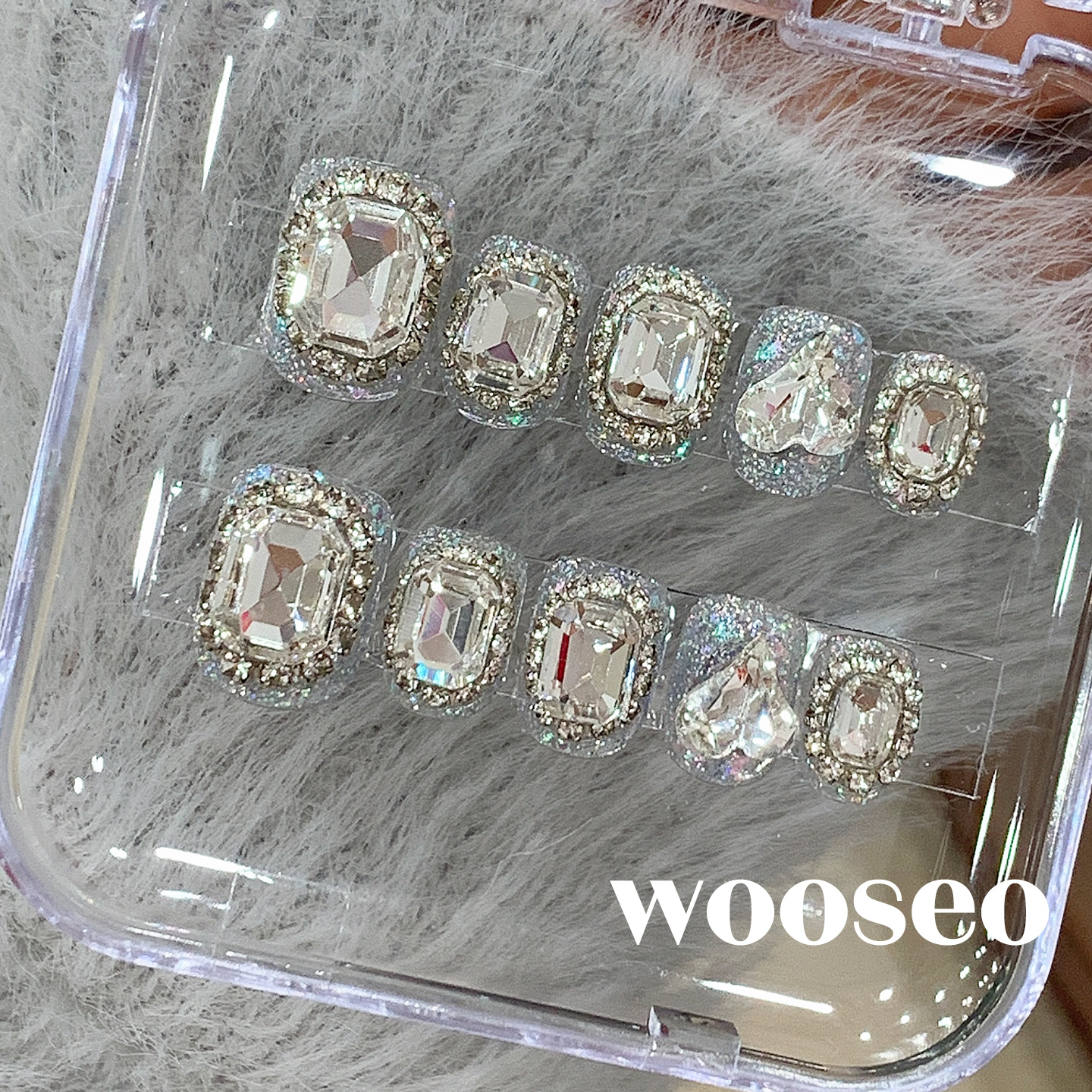 短款穿戴甲高级感显白手工甲片穿戴式2025新款爆款精致穿戴款美甲 - 图1