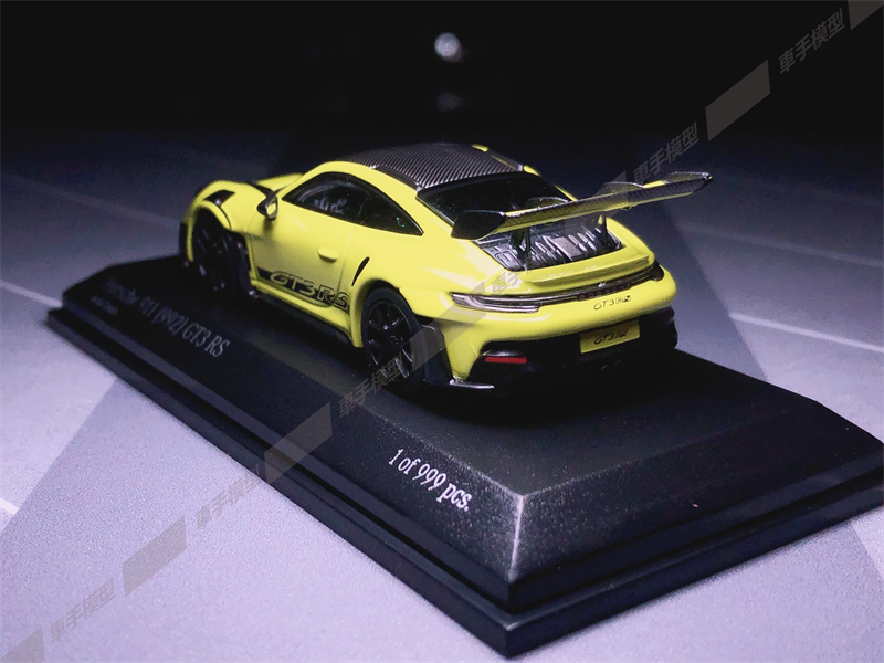 TW迷你切Tarmac 1:64保时捷911 992 GT3 RS合金超跑汽车模型-图3