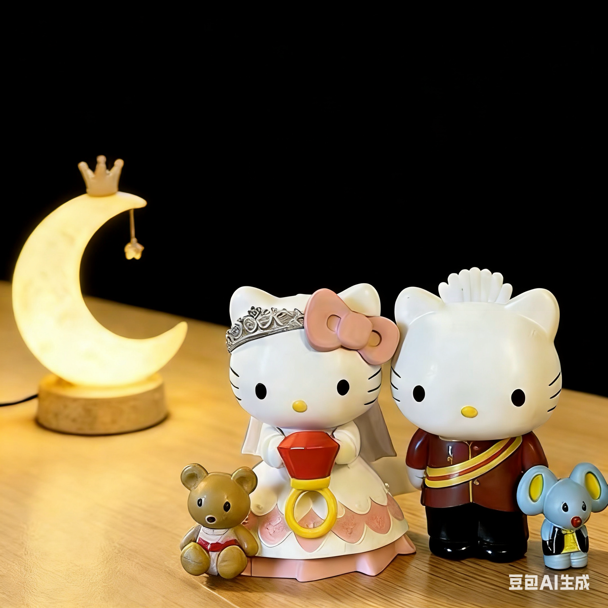 中古Kitty公仔婚礼摆件闺蜜结婚纪念日情人节送礼推荐伴手礼可爱,淘宝优惠券,粉丝福利购,淘宝优惠卷