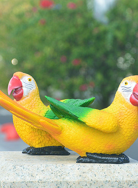 花园庭院阳台装饰品鹦鹉摆件