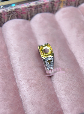 925银戒指空托椭圆形4*6MM