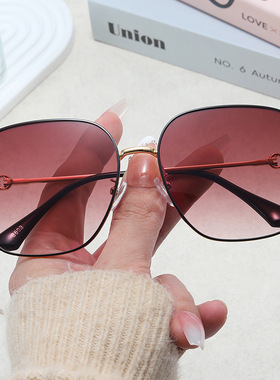 RD太阳镜墨镜女2026新款茶色偏光防晒防紫外线适合方圆脸女士眼镜