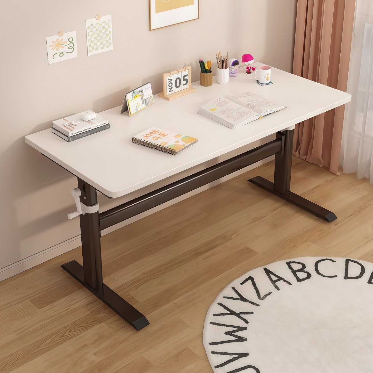 升降桌腿支架加粗电脑书桌腿碳钢调节桌子腿桌脚架子定制桌架底座,淘宝优惠券,粉丝福利购,淘宝优惠卷