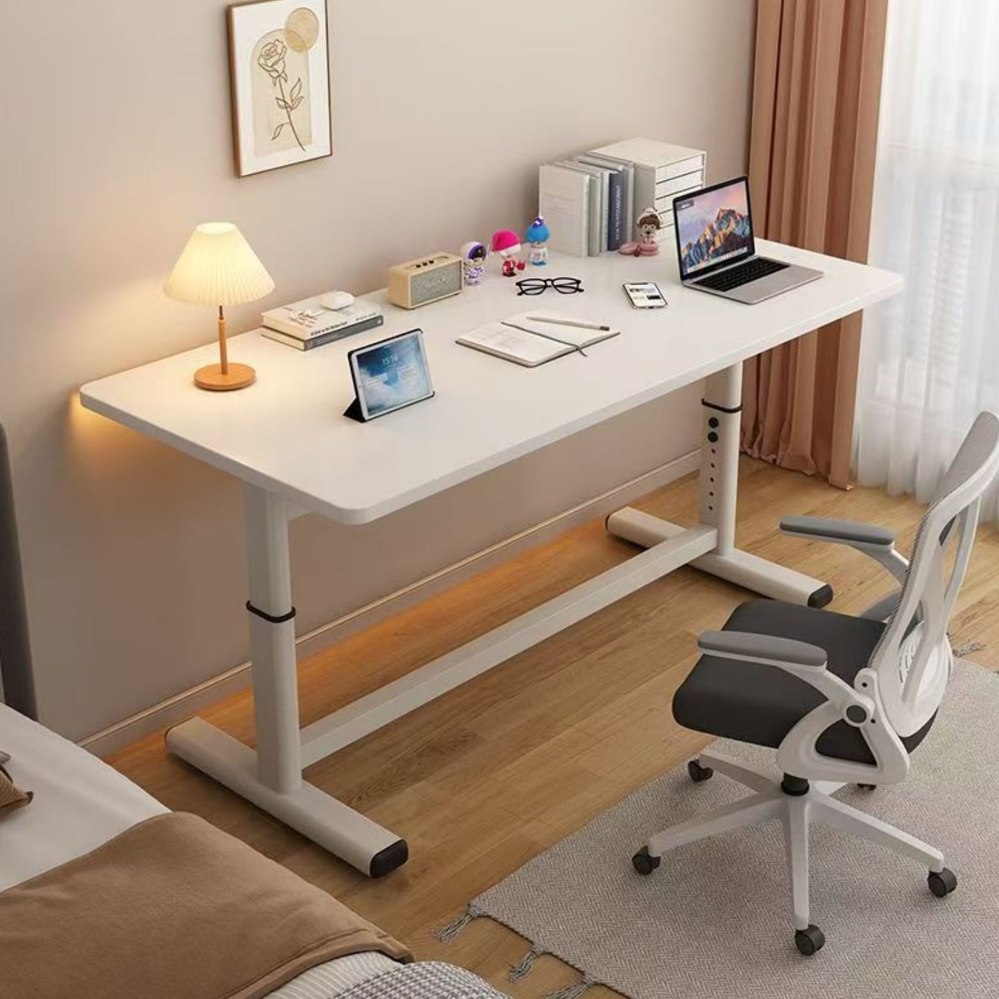 手动可升降桌腿茶几支架可调节小型书桌台面架子小尺寸写字桌脚,淘宝优惠券,粉丝福利购,淘宝优惠卷