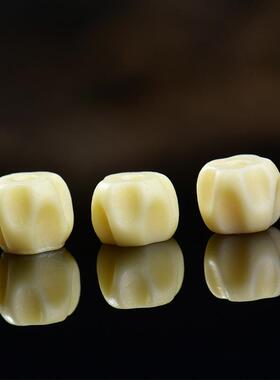 DIY半成品象牙果文玩佛珠手串配件隔珠吊坠跑圈背云三通饰品