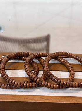 库克药片直切单圈手链文玩时尚饰品佛珠手串简约百搭配饰礼物手串