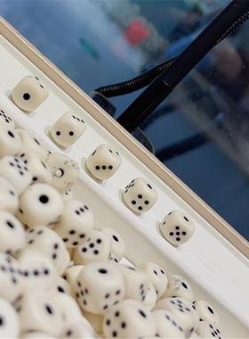 藏式文玩驼骨骰子通孔配件 DIY散珠手炼项炼