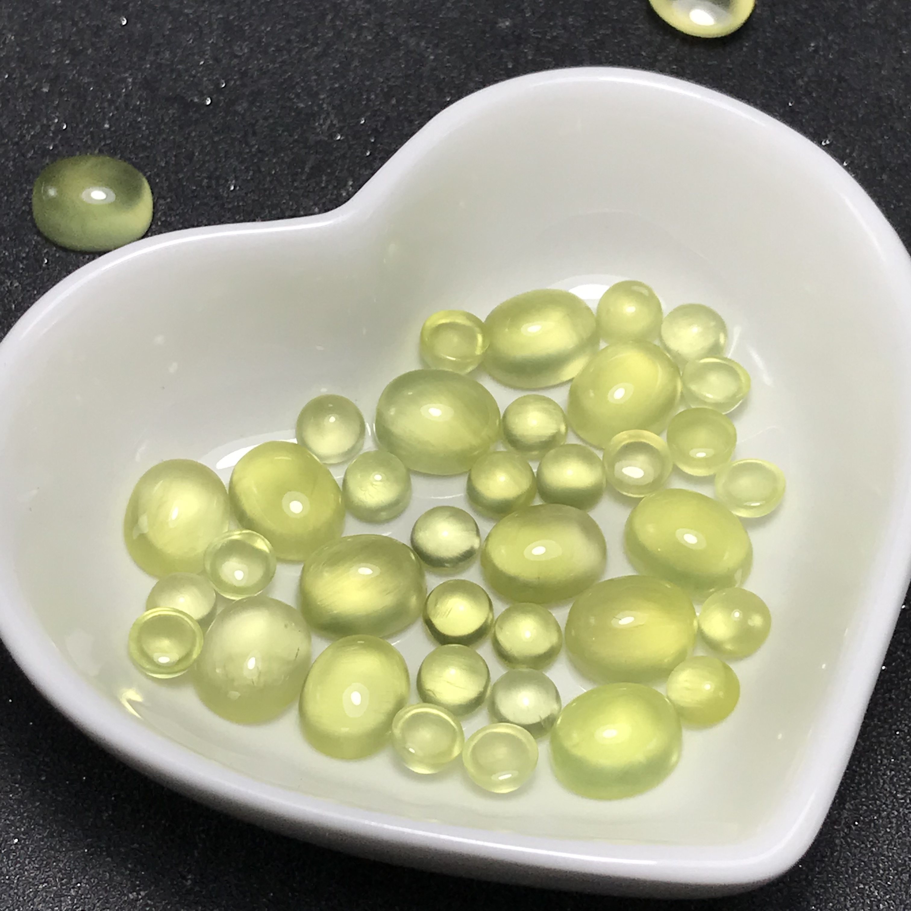 天然金葡萄石裸石戒面可镶嵌编绳绕线戒指吊坠耳钉手链有棉裂,淘宝优惠券,粉丝福利购,淘宝优惠卷