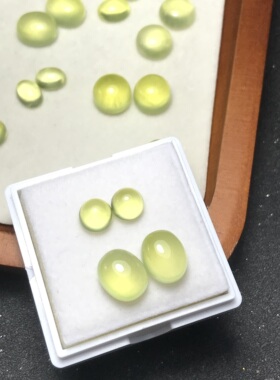 耳钉料！天然金葡萄石裸石戒面