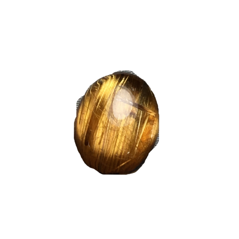 December 5 Copper Hair Crystal Ring Surface Loose Stone Large Particles