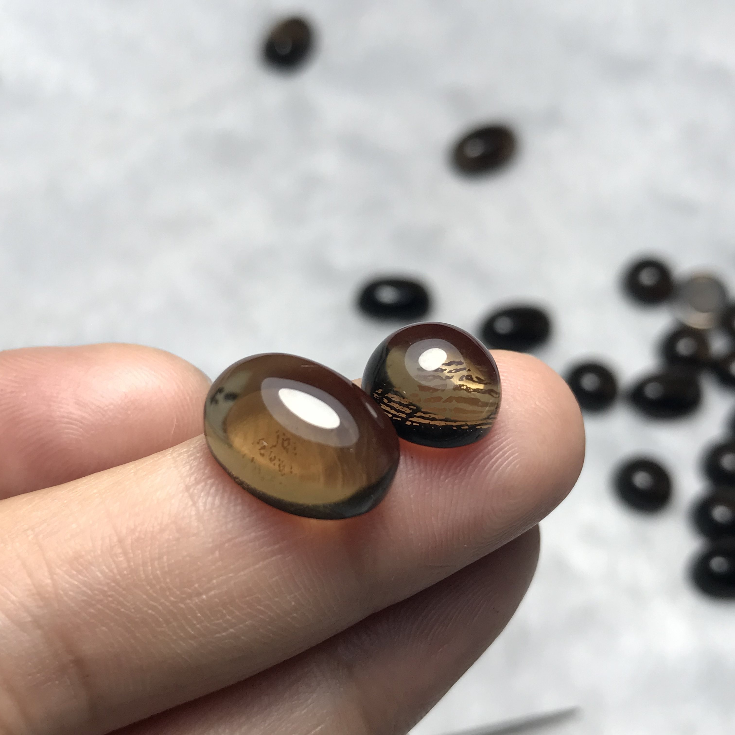 天然茶水晶蛋面椭圆形戒面裸石可镶嵌编绳绕线戒指吊坠耳钉手链,淘宝优惠券,粉丝福利购,淘宝优惠卷