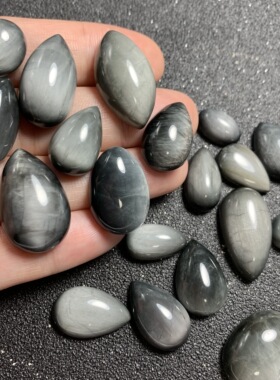 绕线项链天然鹰眼石吊坠