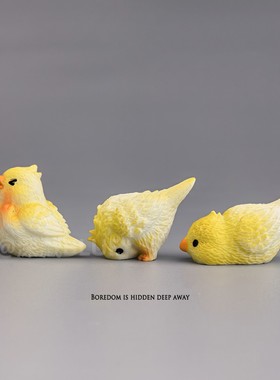 杂耍淘气鹦鹉治愈情绪工位小摆件