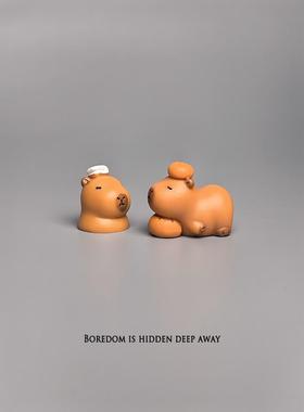 Ubri卡皮巴拉可爱治愈桌摆件