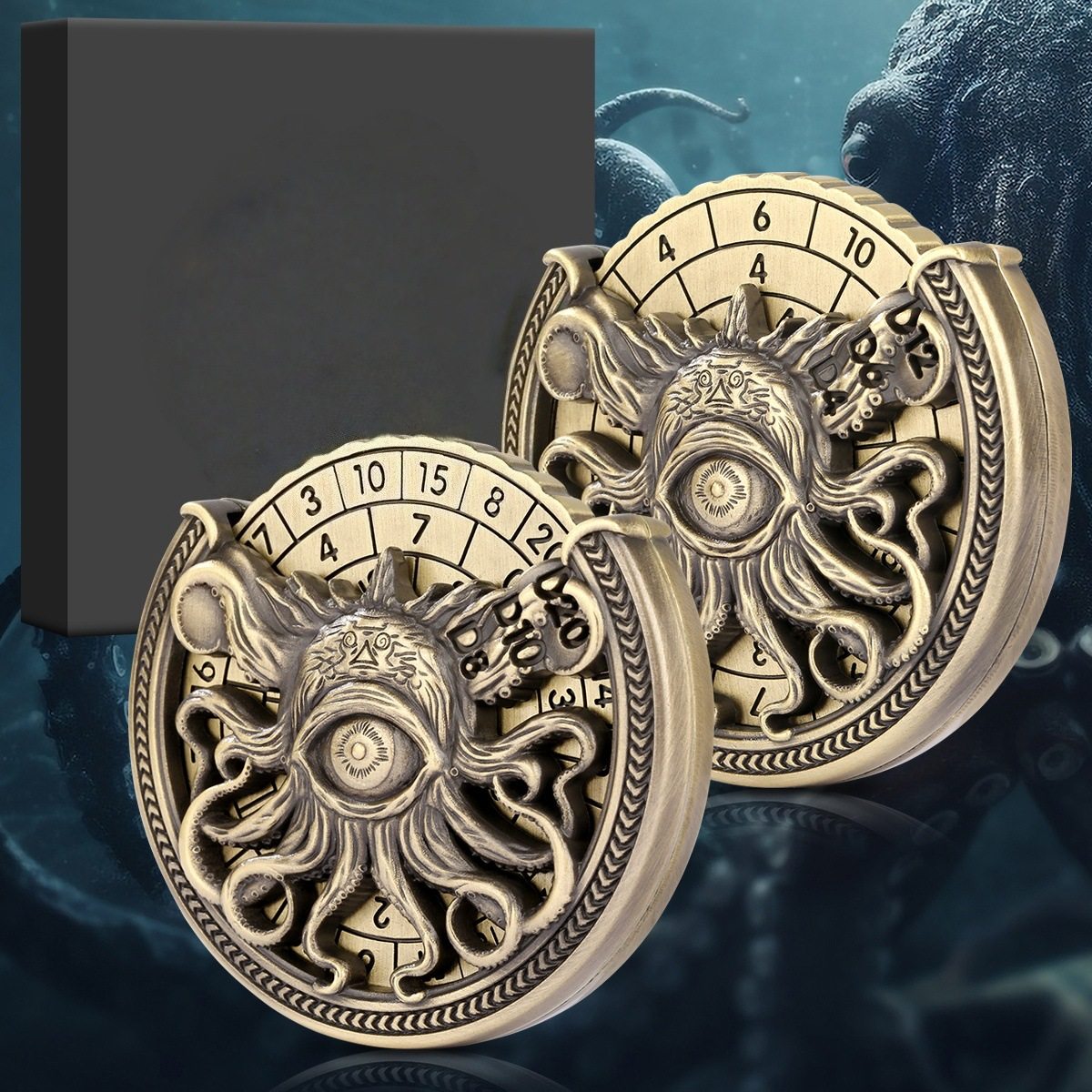 【解压博物馆】章鱼之眼骰子7合1指尖陀螺桌游转盘edc潮玩送朋友,淘宝优惠券,粉丝福利购,淘宝优惠卷