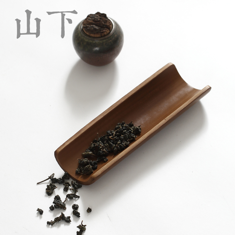 老竹茶则手工竹制茶夹茶针拨茶勺赏茶荷套组茶道六君子功夫茶配件-图2