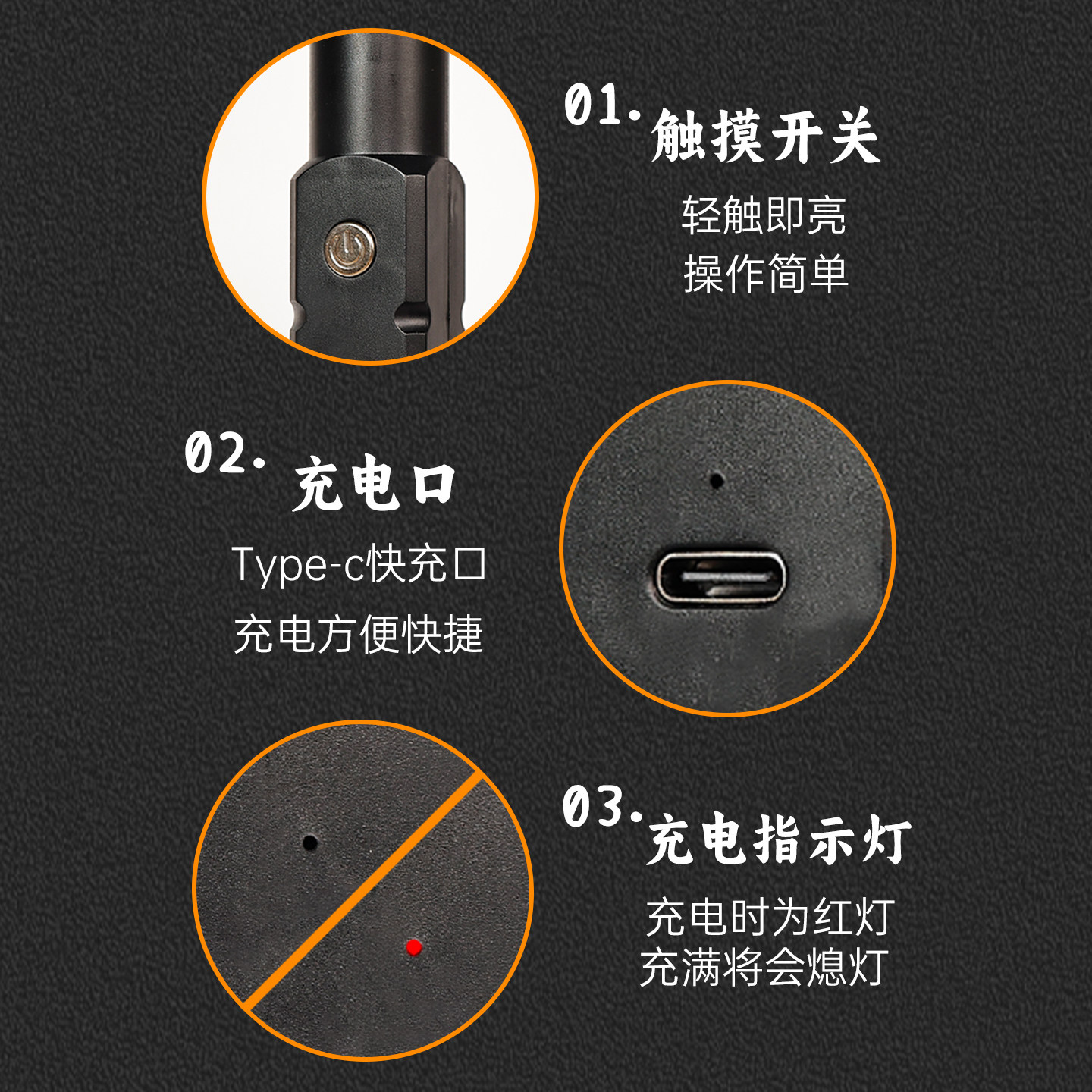 led充电高杆射灯装饰酒吧台灯创意金属清吧氛围灯桌面酒吧桌灯