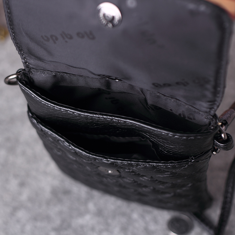 手机包2018新款百搭菱格包6寸大屏斜挎包时尚