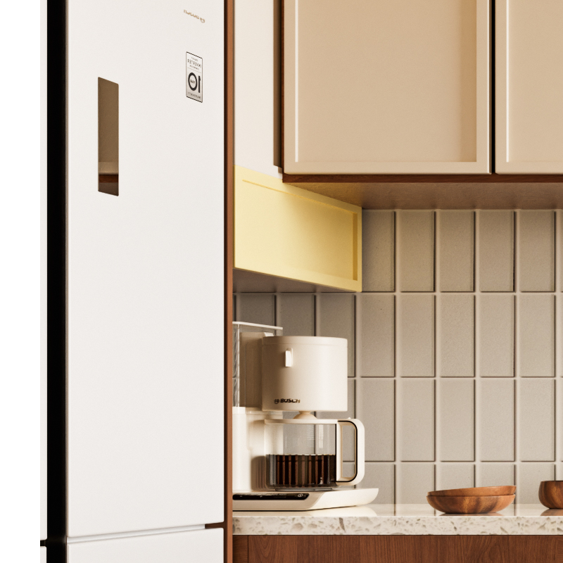 【917-中古厨房烟灶场景】c4d模型obj源文件OC渲染三维室内工程 - 图1