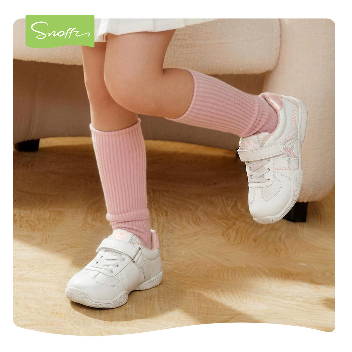 斯纳菲女童运动鞋2026春季新款学生小白鞋软底透气儿童低帮德训鞋,淘宝优惠券,粉丝福利购,淘宝优惠卷
