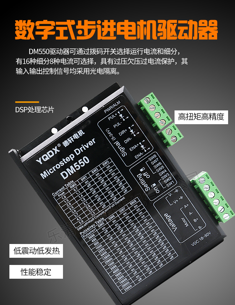 57步进电机套装57HB113401A  扭矩36NM 配套DM550驱动德轩电机 - 图1