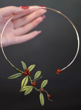 古典气质小柿子项圈高级感项链